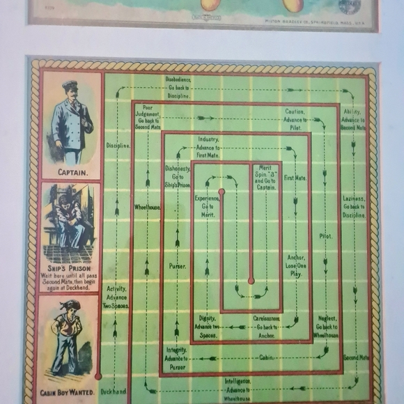 Professionally Framed Cabin Boy Board Game Circa 1901 - Picture 6 of 11